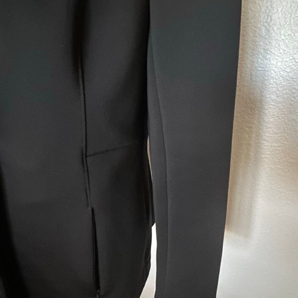 M.M. Lafleur women's black scuba stretch one button jacket  blazer size 10 - Picture 6 of 15